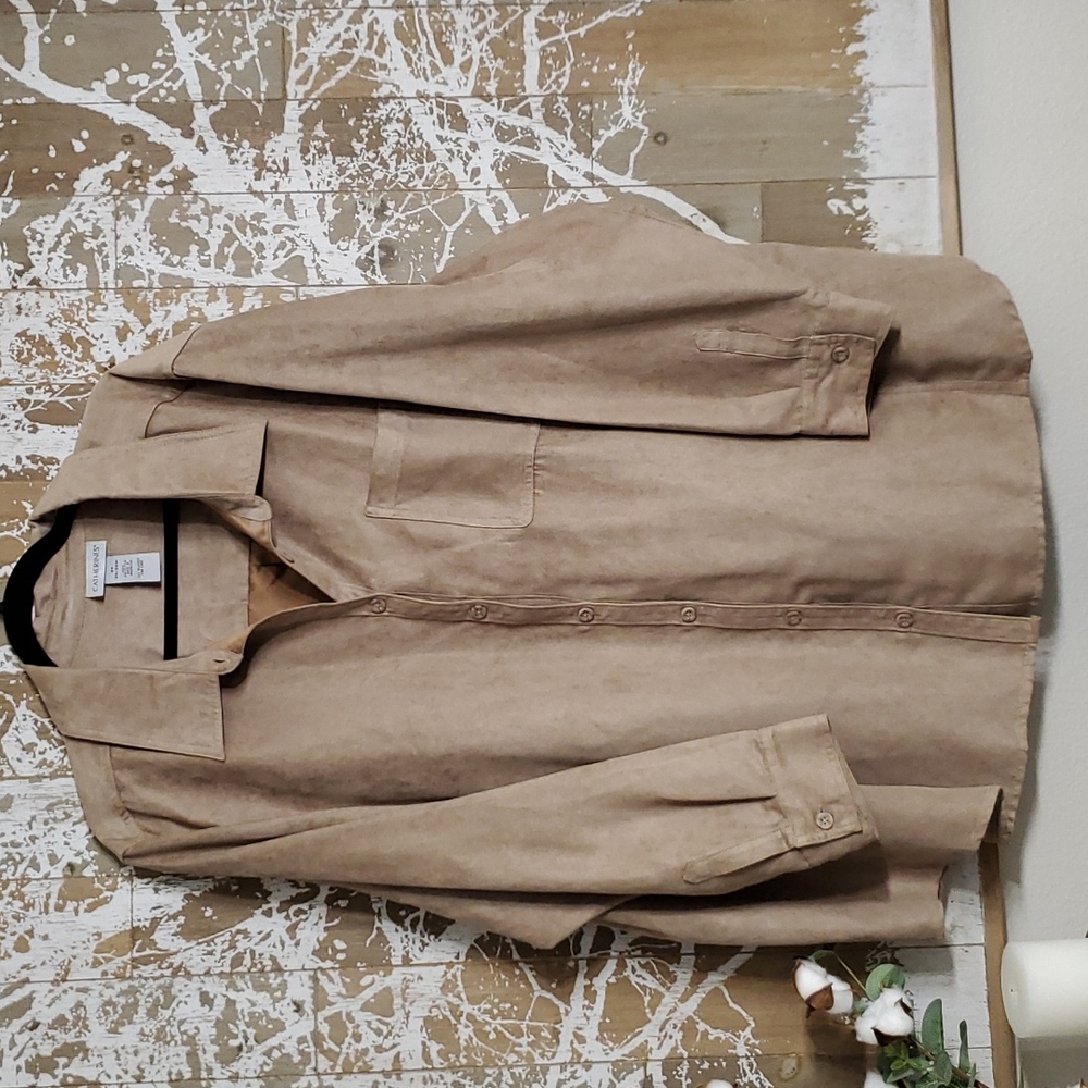 Catherine’s 3X Suede Blouse